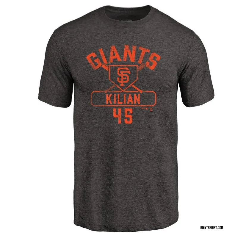 Caleb Kilian San Francisco Giants Men's Black Base Runner Tri-Blend T-Shirt -