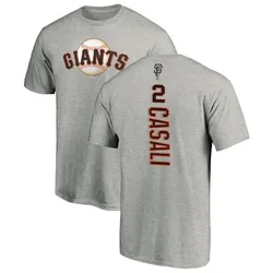 Curt Casali San Francisco Giants Men's Backer T-Shirt - Ash