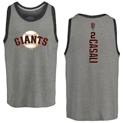 Curt Casali San Francisco Giants Men's Gray Backer Tri-Blend Tank - Heathered