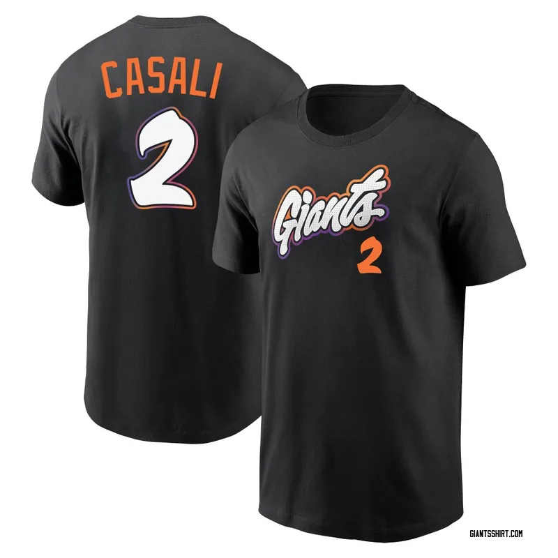 Curt Casali San Francisco Giants Youth Black 2025 City Connect Fuse Name & Number T-Shirt