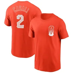 Curt Casali San Francisco Giants Youth Orange City Connect Name & Number T-Shirt