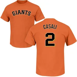 Curt Casali San Francisco Giants Youth Orange Roster Name & Number T-Shirt -