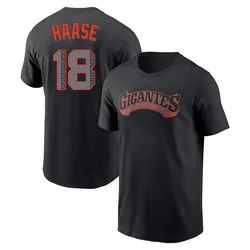 Eric Haase San Francisco Giants Men's Black Alternate Name & Number T-Shirt