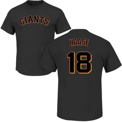 Eric Haase San Francisco Giants Youth Black Roster Name & Number T-Shirt -