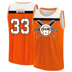 Jim Barr San Francisco Giants Youth Legend Orange/White Baseball Tank Top
