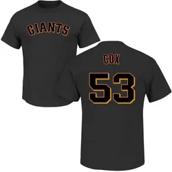 Jonah Cox San Francisco Giants Youth Black Roster Name & Number T-Shirt -