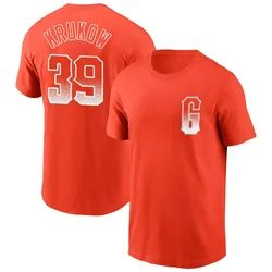 Mike Krukow San Francisco Giants Men's Orange City Connect Name & Number T-Shirt