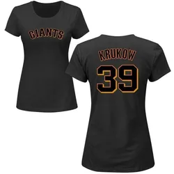Mike Krukow San Francisco Giants Women's Black Roster Name & Number T-Shirt -