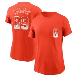Mike Krukow San Francisco Giants Women's Orange City Connect Name & Number T-Shirt