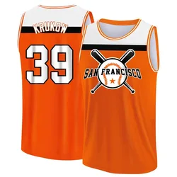 Mike Krukow San Francisco Giants Youth Legend Orange/White Baseball Tank Top