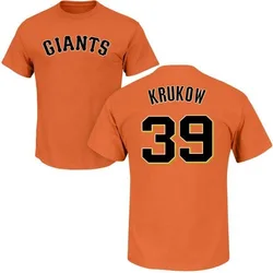 Mike Krukow San Francisco Giants Youth Orange Roster Name & Number T-Shirt -