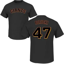 Ryan Borucki San Francisco Giants Men's Black Roster Name & Number T-Shirt -