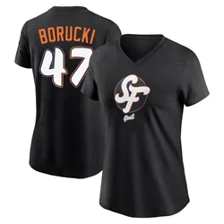 Ryan Borucki San Francisco Giants Women's Black 2025 City Connect Name & Number T-Shirt