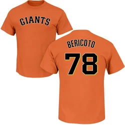 Victor Bericoto San Francisco Giants Men's Orange Roster Name & Number T-Shirt -