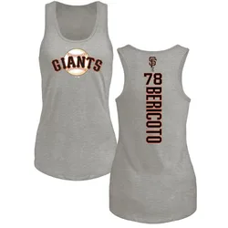 Victor Bericoto San Francisco Giants Women's Backer Tri-Blend Tank Top - Ash