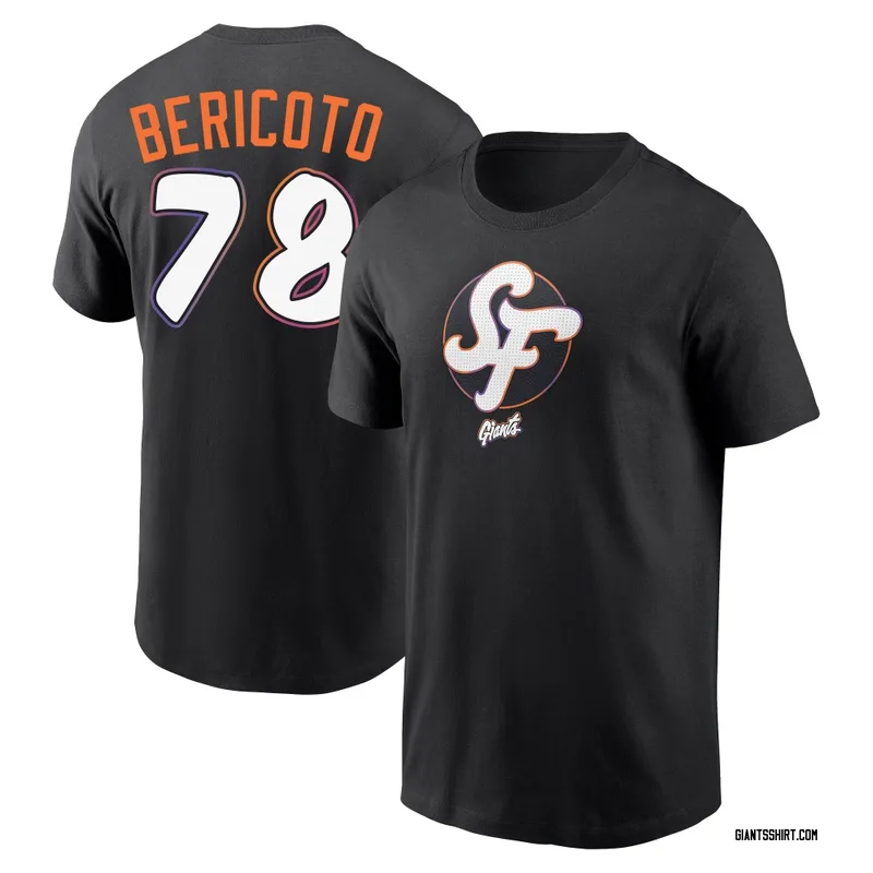 Victor Bericoto San Francisco Giants Youth Black 2025 City Connect Name & Number T-Shirt