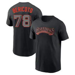 Victor Bericoto San Francisco Giants Youth Black Alternate Name & Number T-Shirt